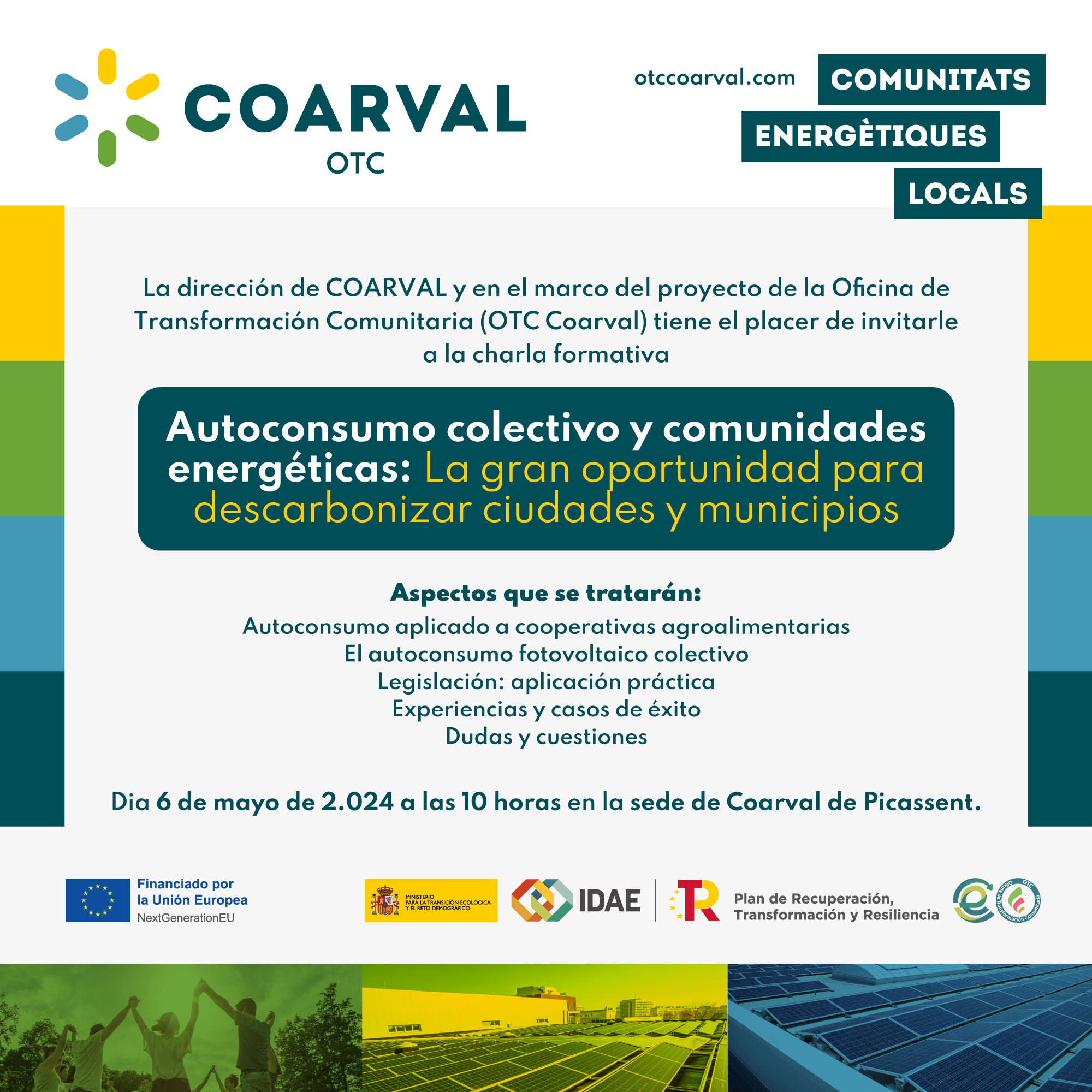 En este momento estás viendo Charla informativa sobre Comunidades Energéticas en la sede de COARVAL